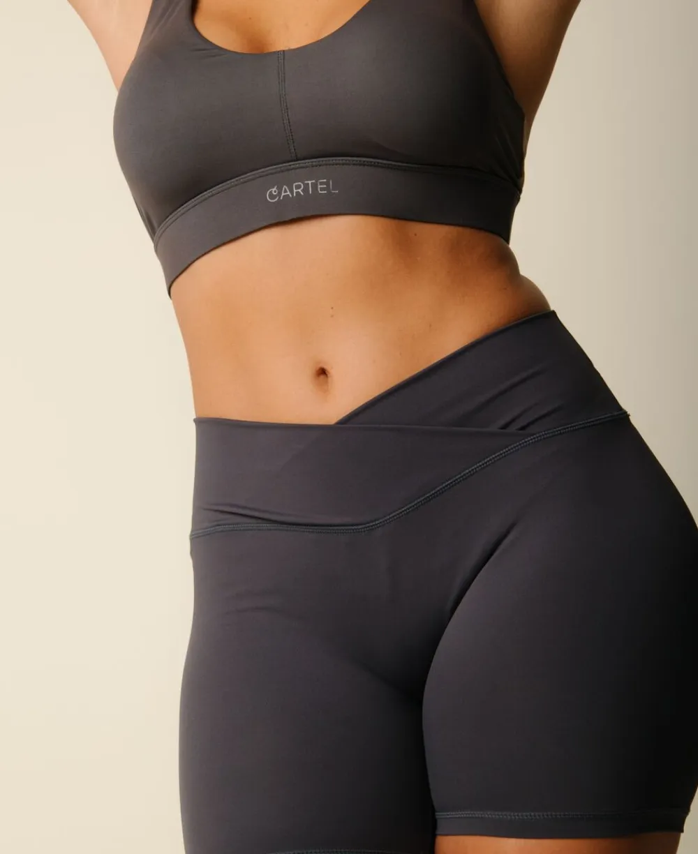 Cartel Copenhagen Cartel x Align by Blume support shorts - Charcoal Mørkegrå Online