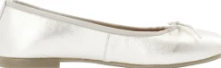 Cashott CASELVIRA Ballerina Metallic Leather Champagne