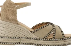 Cashott CASRITA Cross Sandal Suede Beige Hot