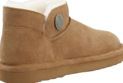 Cashott CASSIA Warm Pull Boot Suede Tan Hot