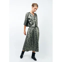 Lollys Laundry CatalinaLL Maxi Skirt Silver Sale