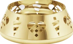 Georg Jensen CC 2025 PILLAR CANDLEHOLDER 18KT GOLD PLATED STAINLESS STEEL Sale