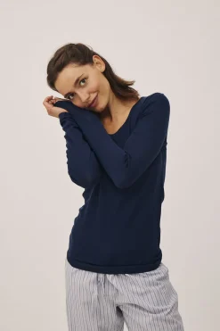 Magasin du Nord Collection Celia 3 - 100% RWS Merino Wool Navy Best
