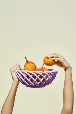 OCTAEVO CERAMIC BASKET SICILIA LARGE LILAC