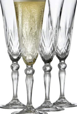 Lyngby Glas Champagne Melodia 16cl 4 stk.