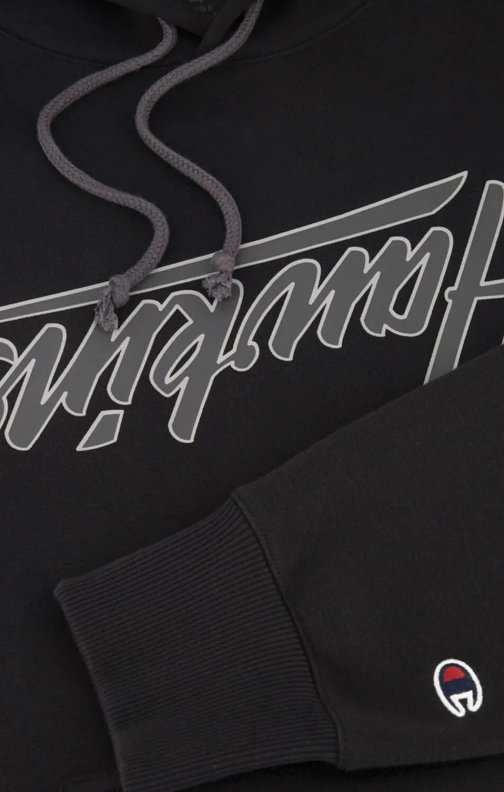 Champion X Stranger Things Hawkins hættetrøje Black beauty Best