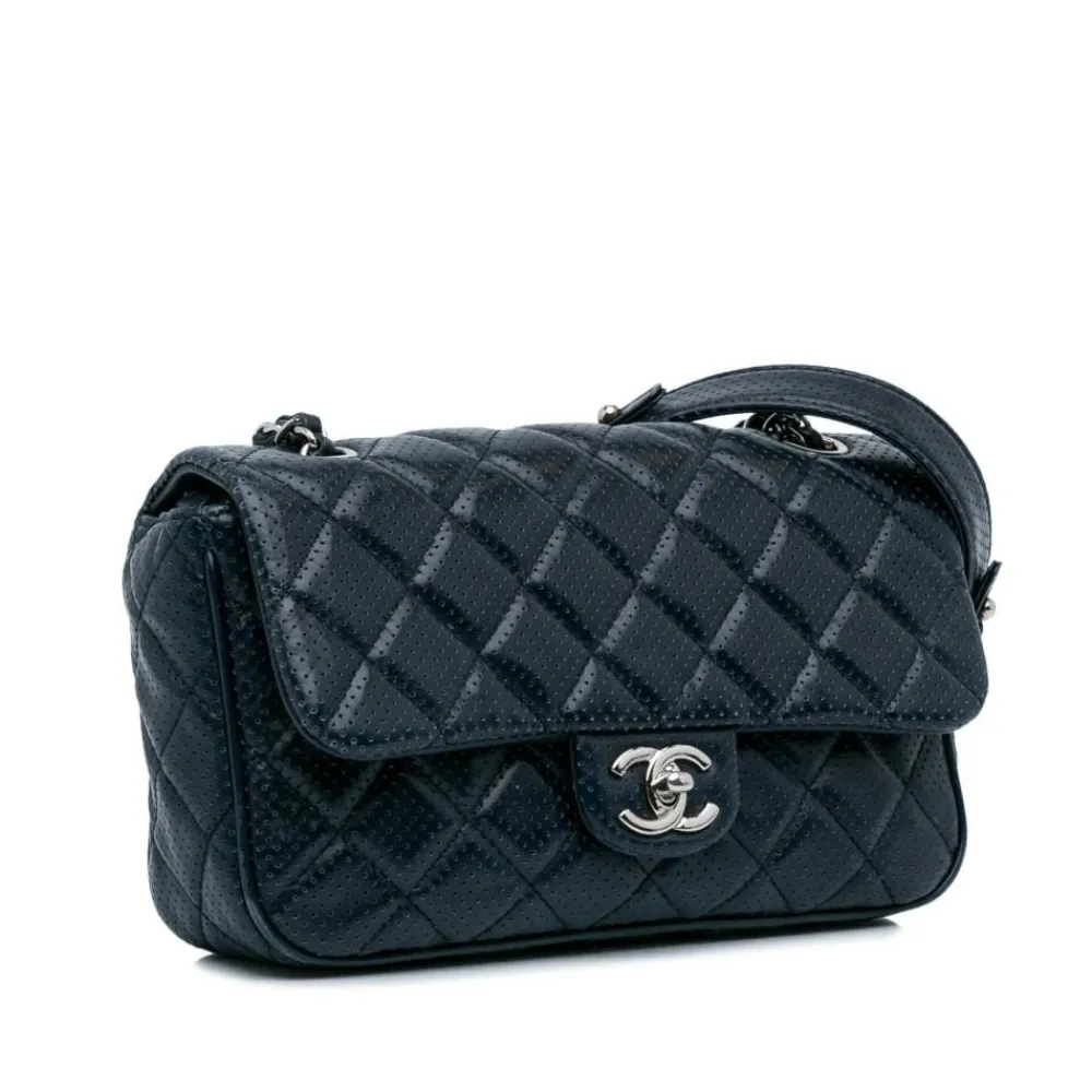 Chanel Vintage Chanel Flap Bag Blue New