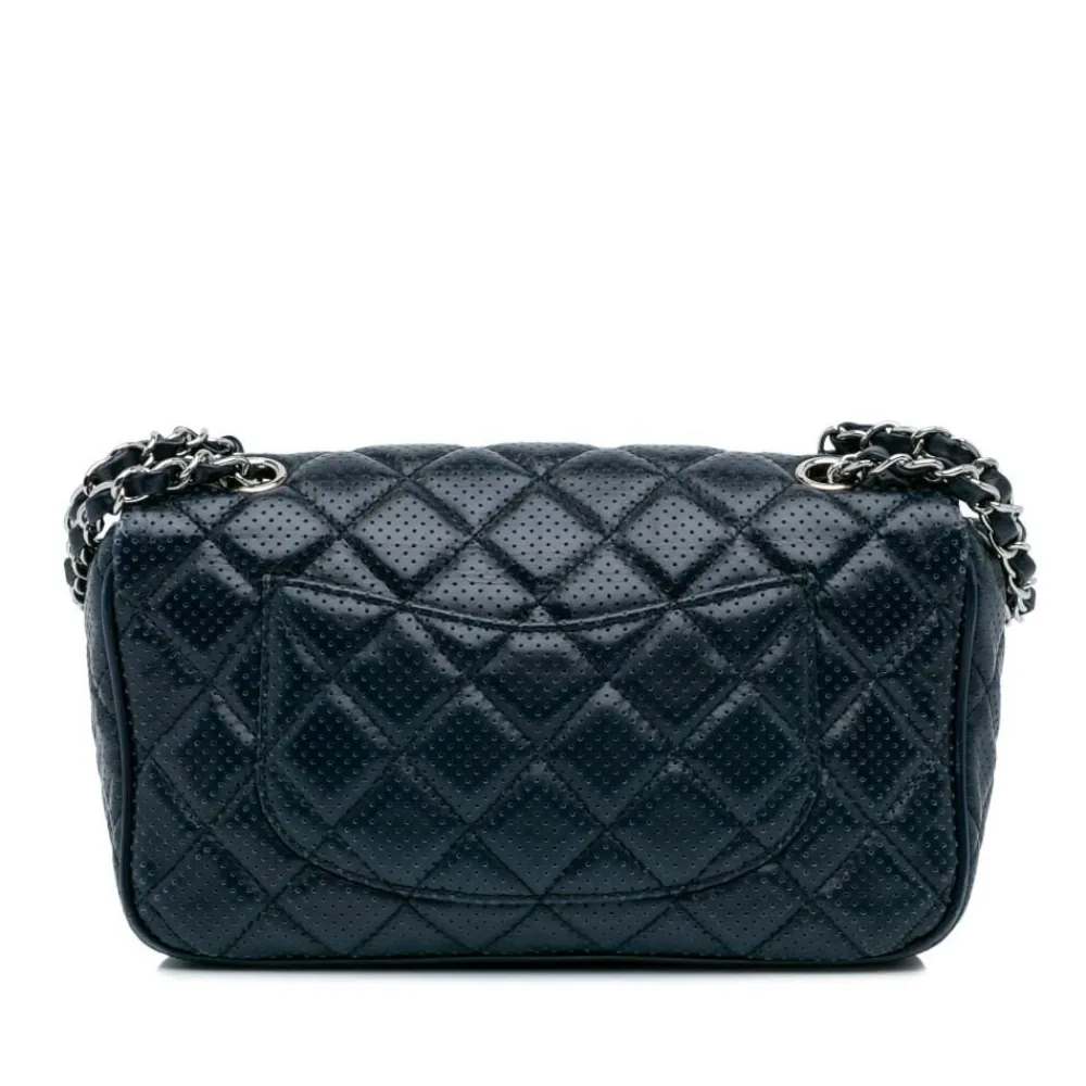 Chanel Vintage Chanel Flap Bag Blue New