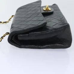 Chanel Vintage Chanel Flap Bag Black Best