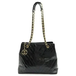 Chanel Vintage Chanel Shoulder Bag Black Best