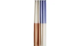 Check Shower Curtain-Blue>Hay