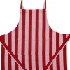 Magasin du Nord Collection Children Apron 52x64 cm Birk - Stripe dark red