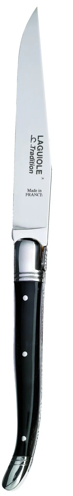 CHL Steakkniv Sort Horn Str. /ST-2>Laguiole Tradition Outlet