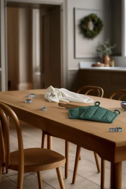 Christmas Fable Grydelapper 22x22 cm grøn 1 stk.>Juna Outlet