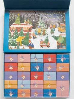 ViSSEVASSE Christmas Trees & Snowflakes - puslespilsjulekalender med 10 Hot