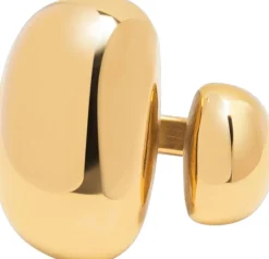 Nialaya Chunky Cuff Ring in Gold