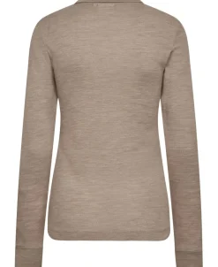 Dame Magasin du Nord Collection Cilla 12 Langærmede polo strik - 100% Merino uld RWS