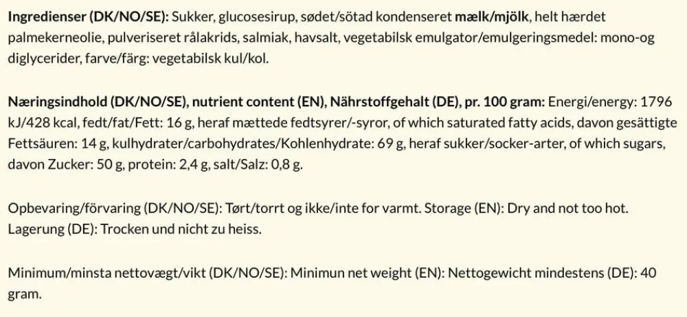 Bagsværd Lakrids Classic mini 40 gr. Hot