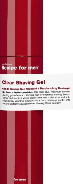 Clear Shaving Gel 100 ml.>Recipe For Men Hot