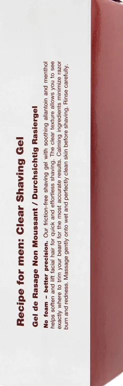 Clear Shaving Gel 100 ml.>Recipe For Men Hot