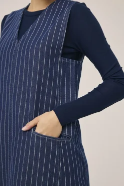 Cleo 15 Spencer denimkjole - 100% Økologisk bomuld GOTS><noscript><img width=