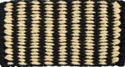 Hay Coco Door Mat-Stripe Wide-Black and white