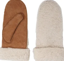 Dame Lovelies COLON - MITTENS - PALM OF SUEDE AND UPPER OF CURLY SHEARLING