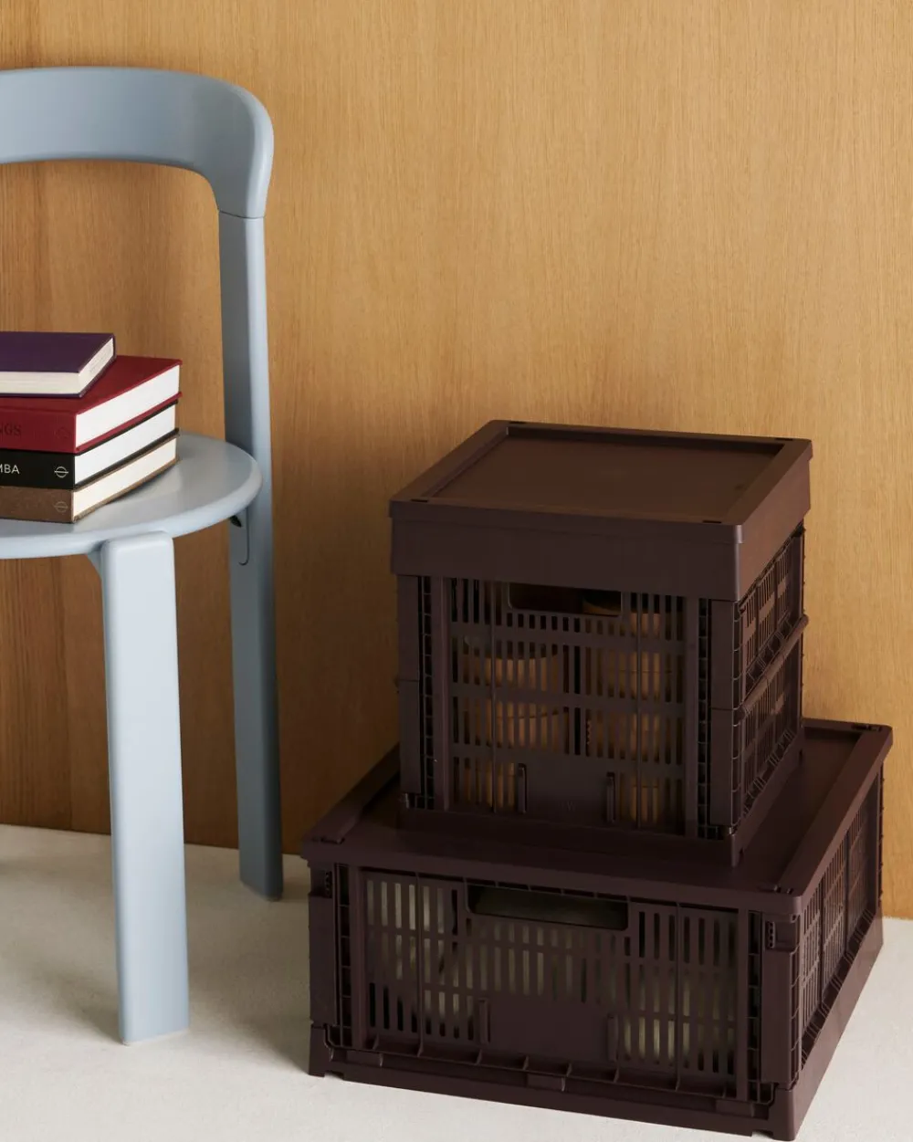 Hay Colour Crate Plastic Lid Square/Cube, Medium