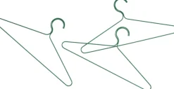 Hay Colour Hanger-Set of 3-Jungle green
