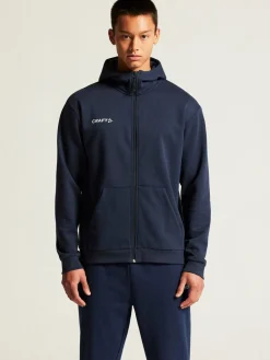 Craft Community 2. 0 Full Zip Hættetrøje Blå Best