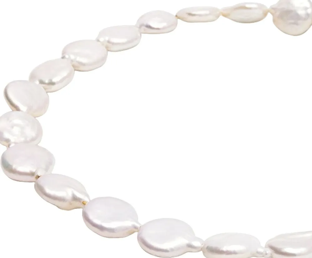 Nialaya Como Flat Pearl Choker