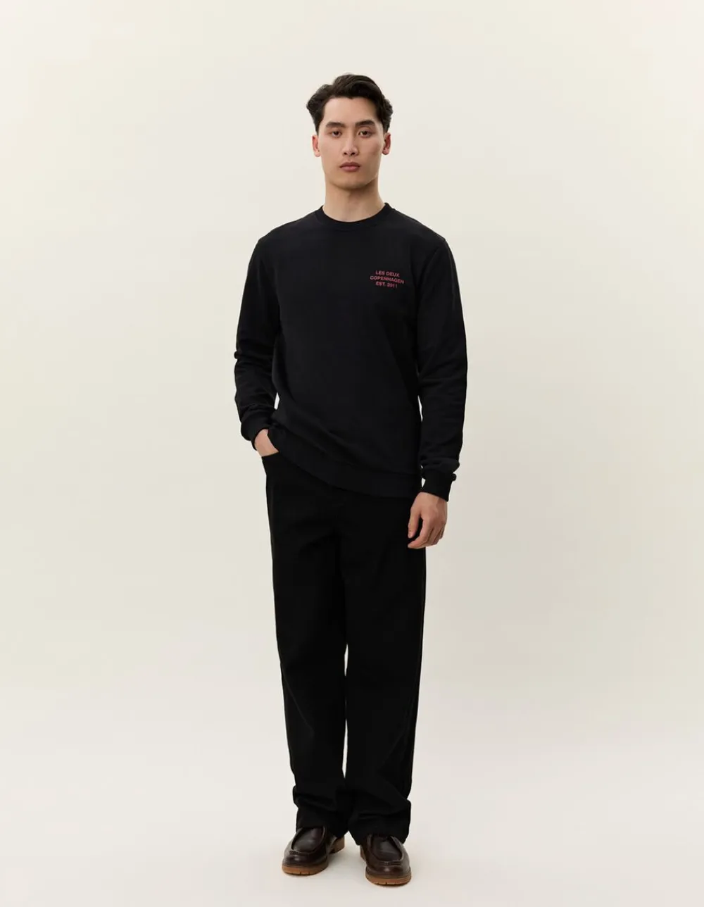 Les Deux Copenhagen 2011 Sweatshirt Black Outlet