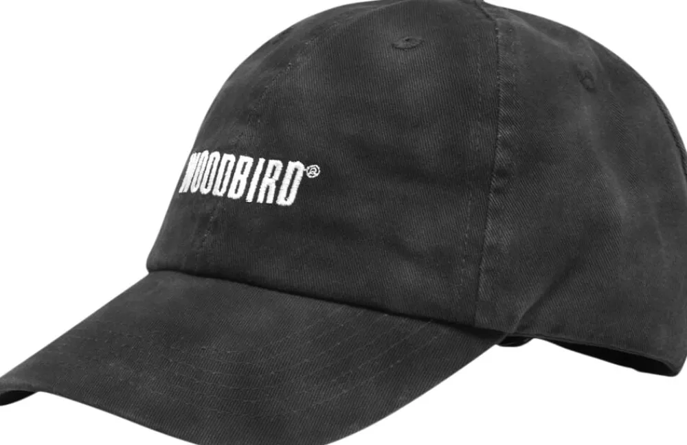 Woodbird Core Twill Cap Washed black Sale