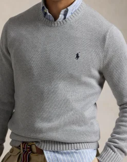 Cotton Crewneck Sweater><noscript><img width=