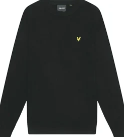Lyle & Scott Cotton Merino Crew Neck Jumper Z865 jet black New