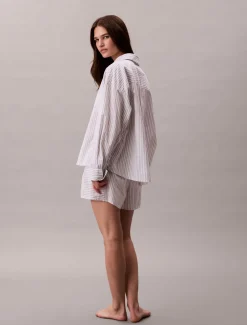 Dame Calvin Klein COTTON POPLIN SHIRT REGULAR