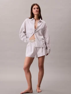 Dame Calvin Klein COTTON POPLIN SHIRT REGULAR