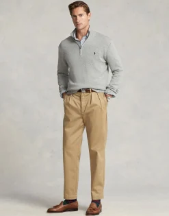 Polo Ralph Lauren Cotton Quarter-Zip Mockneck Sweater