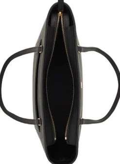 Dame Lauren Ralph Lauren Crosshatch Leather Medium Karly Tote