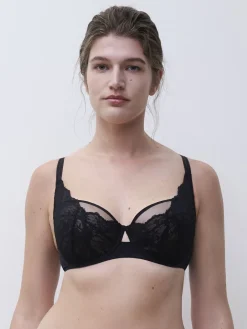 Chantelle Crush Half Cup Bra Black Sale