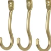 Ferm Living Curvature Hooks - Set of 3 - Brass New