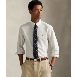 Custom Fit Striped Oxford Shirt>Polo Ralph Lauren Discount