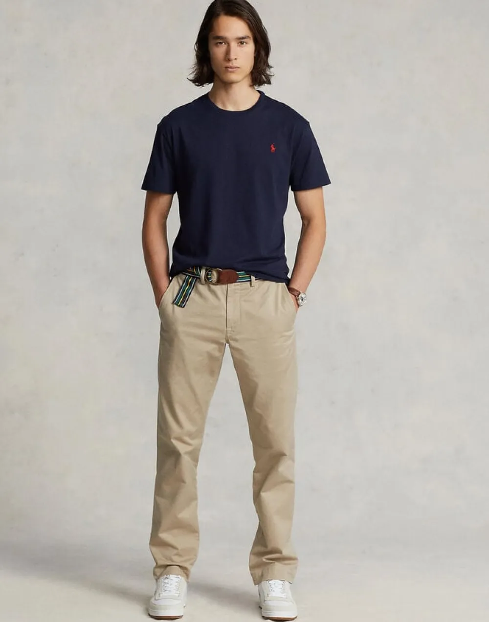 Polo Ralph Lauren Custom Slim Fit Jersey Crewneck T-Shirt Ink Outlet