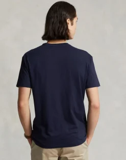 Polo Ralph Lauren Custom Slim Fit Jersey Crewneck T-Shirt Ink Outlet