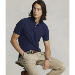 Polo Ralph Lauren Custom Slim Fit Mesh Polo Newport navy/c3870 Clearance