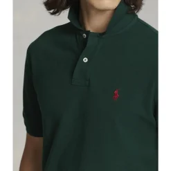 Custom Slim Fit Mesh Polo Shirt><noscript><img width=
