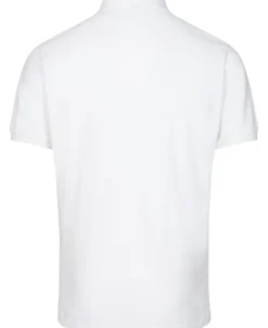 Polo Ralph Lauren Custom Slim Fit Mesh Polo Hvid Clearance