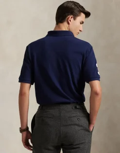 Polo Ralph Lauren Custom Slim Fit 20th Anniversary Polo Blå Clearance