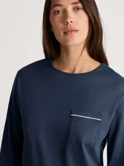 DAMEN Pyjama mit Bündchen><noscript><img width=