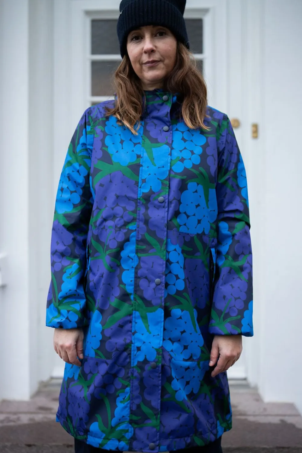 Danefæ Danedith Rain Coat Dk Navy MAXIBERRY Blå Clearance